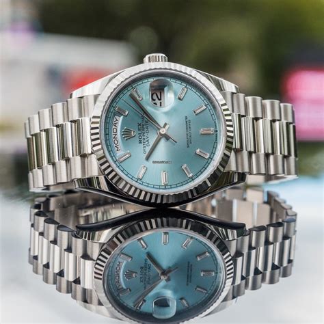 rolex day date 36 ice blue price|Rolex Day-Date fluted bezel.